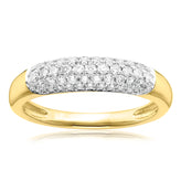 Celebration 9ct Yellow Gold with Round Brilliant Cut 1/2 CARAT tw of Lab Grown Diamond Ring
