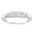 Celebration 9ct White Gold with Round Brilliant Cut 0.33 CARATtw of Lab Grown Diamond Dress Ring
