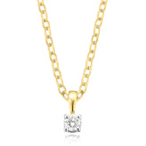 Celebration 9ct Yellow Gold with Round Brilliant Cut 0.10 CARAT tw of Lab Grown Diamond Pendant