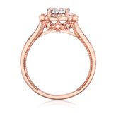 Paris 14ct Rose Gold with Round Brilliant Cut 1/2 CARAT tw of Diamond Engagement Ring