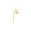 9ct Yellow Gold with Cubic Zicornia Star  Nose Piercing