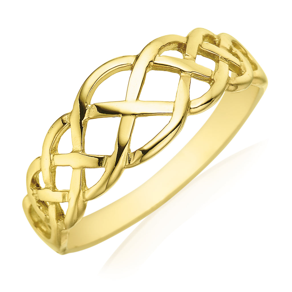 9ct Yellow Gold ring with Celtic Design