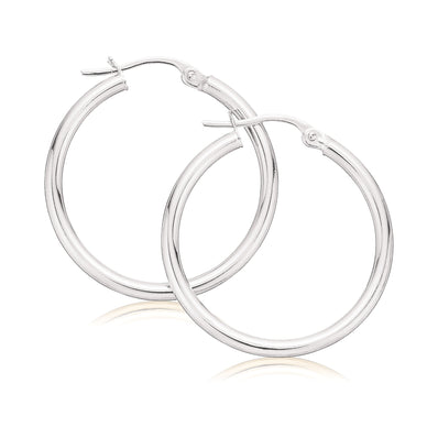 Sterling Silver20mm  Hoop Earrings