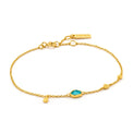 Ania Haie Sterling Silver & Gold Plated Turquoise Discs Bracelet