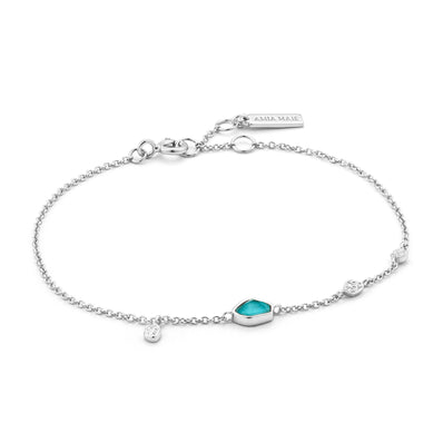 Ania Haie Sterling Silver Turquoise Discs Bracelet