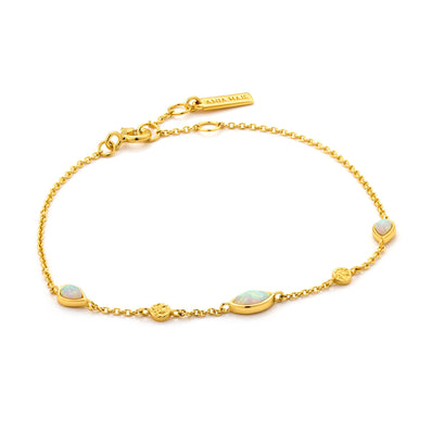 Ania Haie Sterling Silver & Gold Plated Opal Colour Bracelet