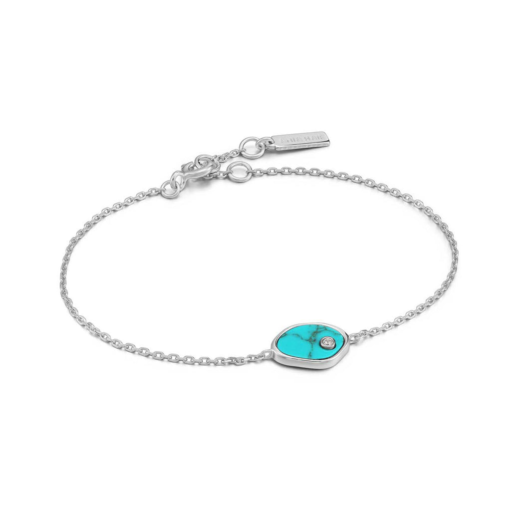 Silver and turquoise bracelet discount