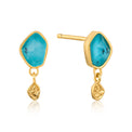 Ania Haie Sterling Silver & Gold Plated Turquoise Drop Earrings