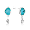 Ania Haie Sterling Silver Turquoise Drop Earrings