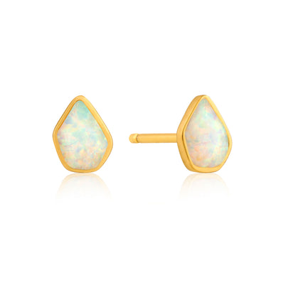 Ania Haie Sterling Silver & Gold Plated Opal Colour Stud Earrings