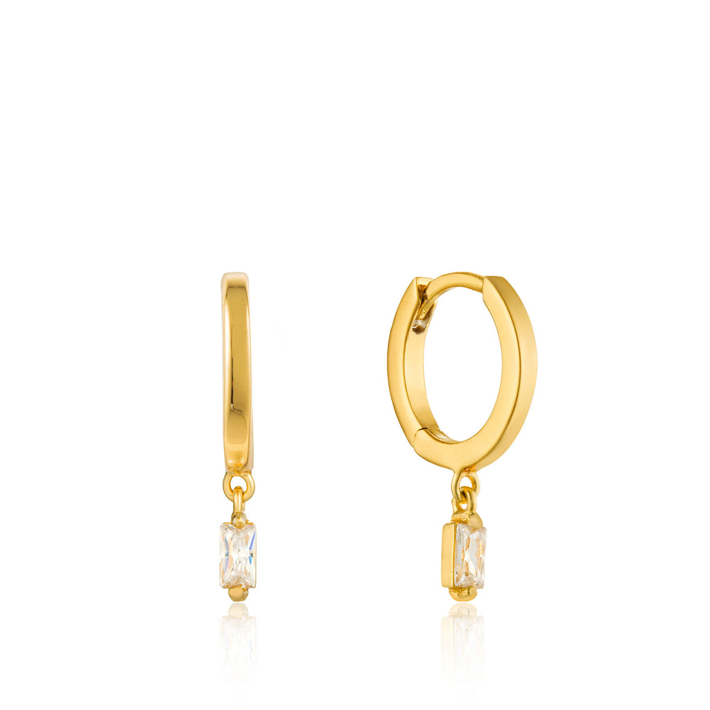 Ania Haie Sterling Silver & Gold Plated Glow Huggie Earrings