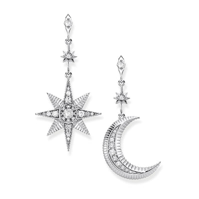 Thomas Sabo Earrings "Royalty Star & Moon" - Silver