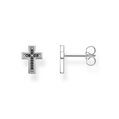 Thomas Sabo Ear Studs Cross Black