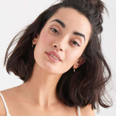 Ania Haie Sterling Silver & Gold Plated Glow Huggie Earrings