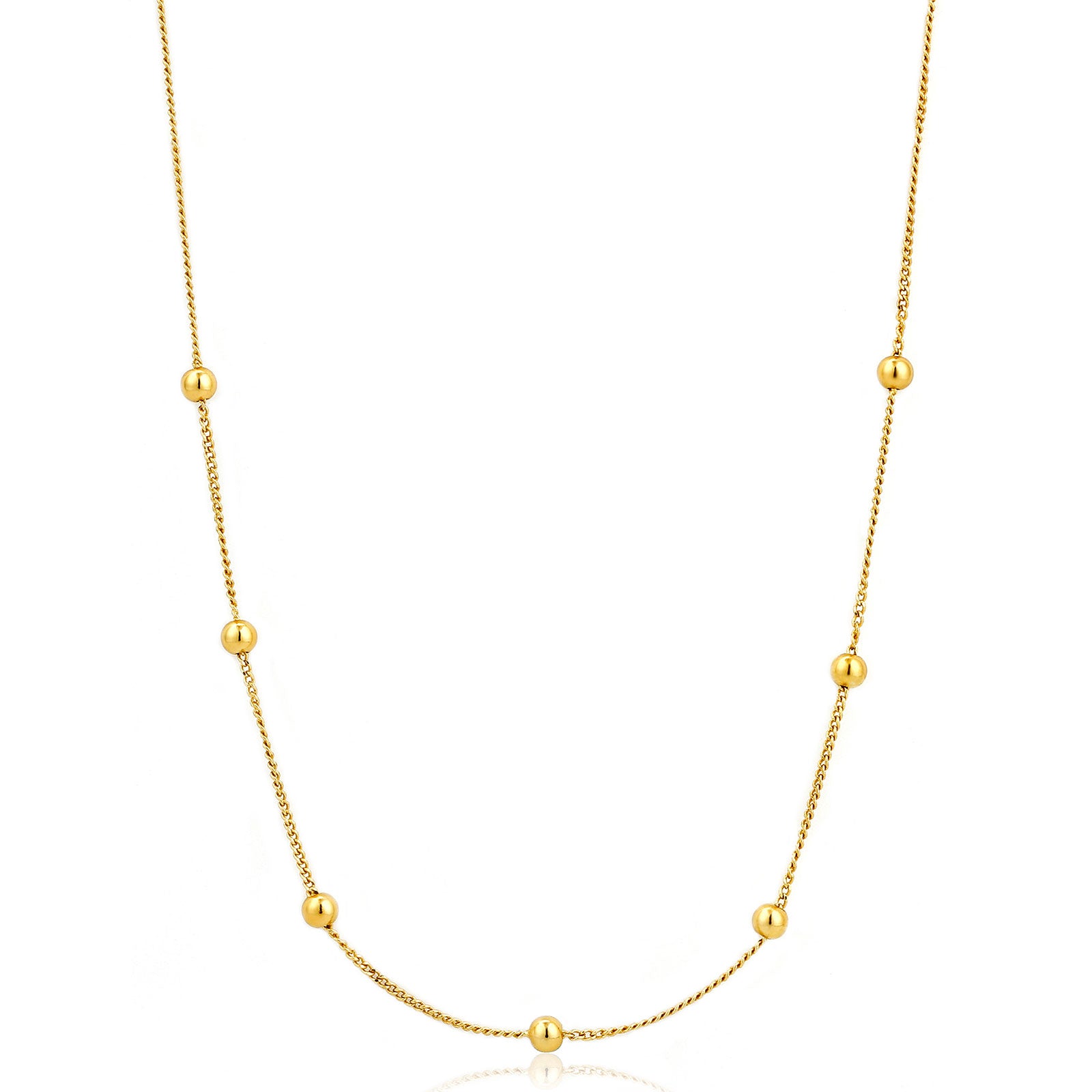 Ania Haie Sterling Silver & Gold Plated Modern Beaded Necklace