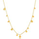 Ania Haie Sterling Silver & Gold Plated Geometry Mixed Discs Necklace