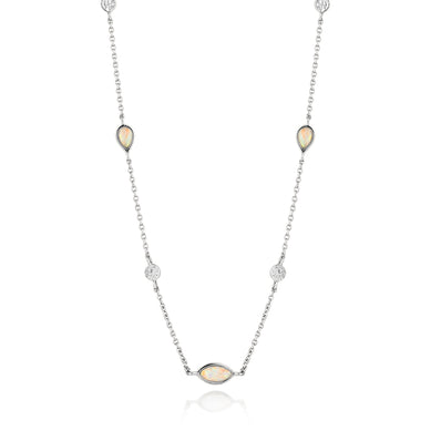 Ania Haie Sterling Silver Opal Colour Necklace