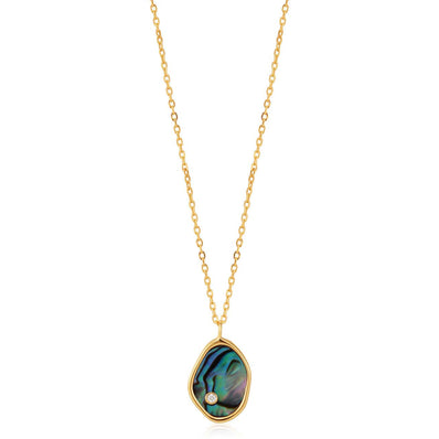 Ania Haie Sterling Silver & Gold Plated Tidal Abalone Necklace