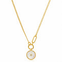 Ania Haie Sterling Silver & Gold Plated Eclipse Emblem Necklace
