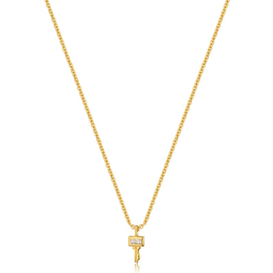 Ania Haie Sterling Silver & Gold Plated Key Necklace