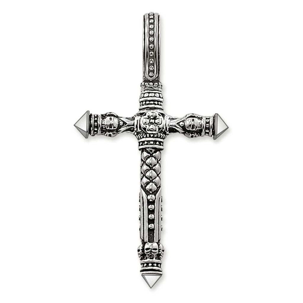 Thomas Sabo Silver Cubic Zirconia Cross Necklace | 0126456 | Beaverbrooks  the Jewellers