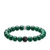 Thomas Sabo 19cm Green Malachite Bracelet TA1778