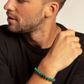 Thomas Sabo 19cm Green Malachite Bracelet TA1778