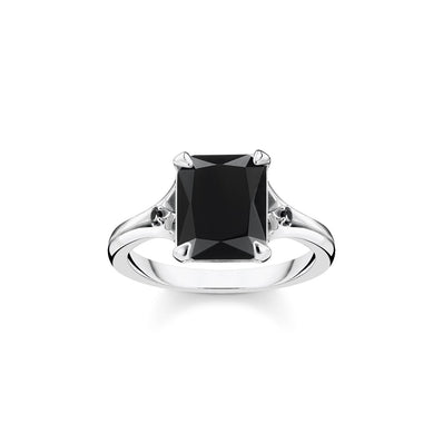 Thomas Sabo Ring Black Stone Silver