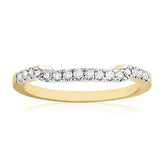 Paris 14ct Yellow Gold Round Brilliant Cut 0.20 CARAT tw of Diamonds Ring